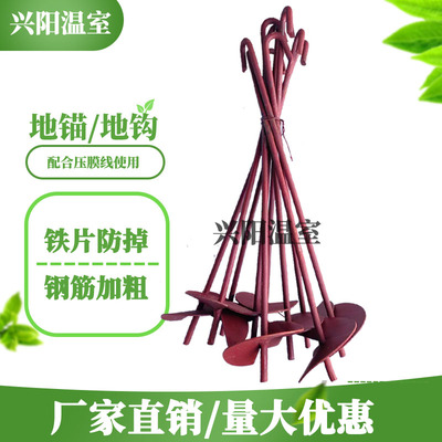 大棚螺旋地锚地桩地钩加粗钢