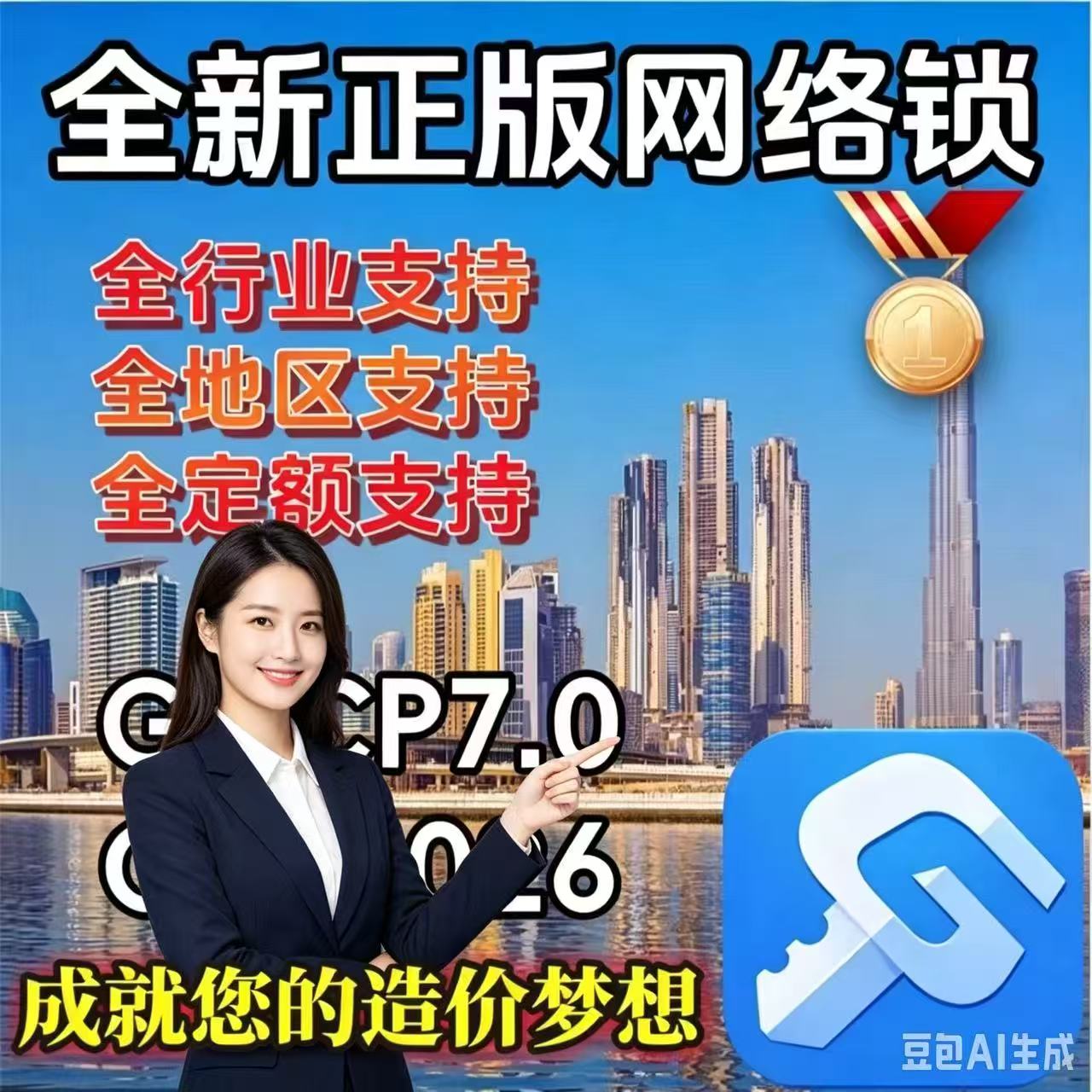 广联网络锁加密锁GTJ2026土建算量GCCP6.07.0云计价全行业智能锁