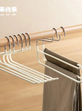 鹅形裤架家用防滑衣物收纳衣帽间裤柜防锈金属挂架晾衣架挂裤子架