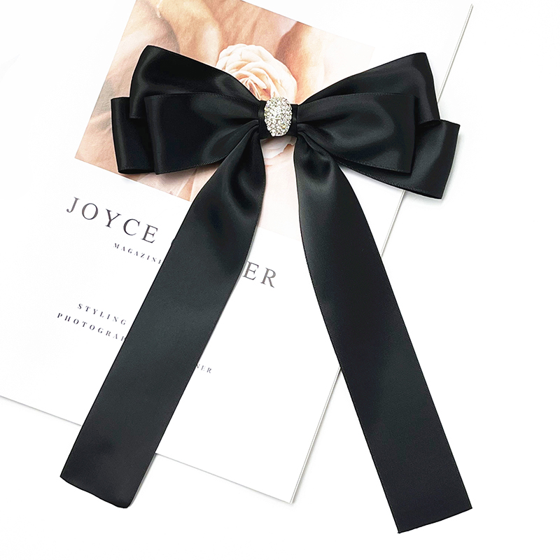 韩版黑色制服领结韩版衬衫配饰纯色领花女学院风蝴蝶结长飘带领结