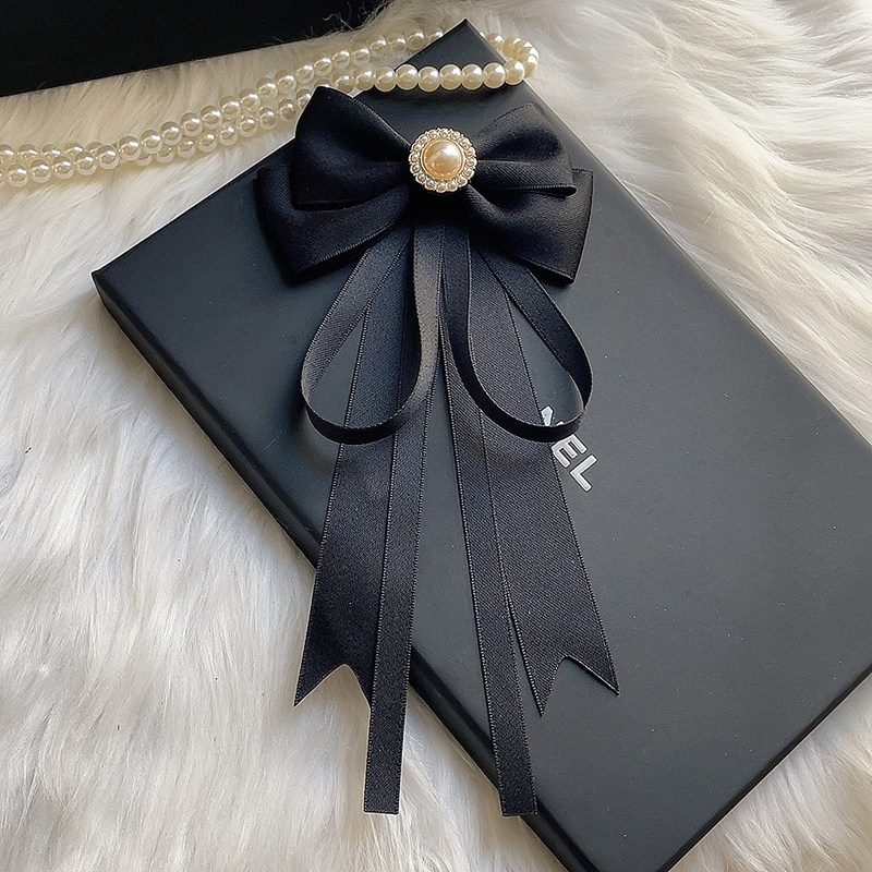 领结女法式小香风蝴蝶结黑色气质百搭学院时尚飘带复古别针女领花,服饰配件/皮带/帽子/围巾,领结,淘宝优惠券,粉丝福利购,淘宝优惠卷