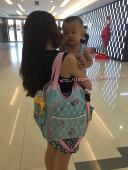 原创小清新蝴蝶结多功能单肩斜挎手提女包母婴中小号妈咪包外出袋