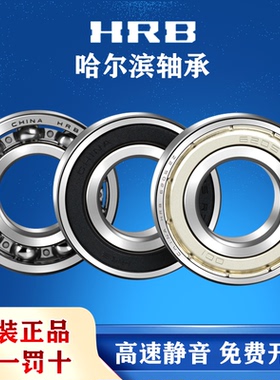 HRB哈尔滨深沟球轴承6403 6404 6405 6406 6407 2Z 2RZ开式无密封