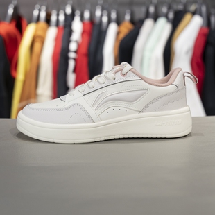 休闲鞋 李宁元 AGCU248 女子潮流百搭低帮经典 新款 宝V2板鞋 2024春季