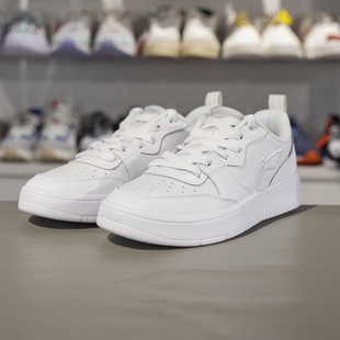 小白鞋 李宁板鞋 AGCV061 百搭休闲潮流运动鞋 时尚 男子2025春季 新款