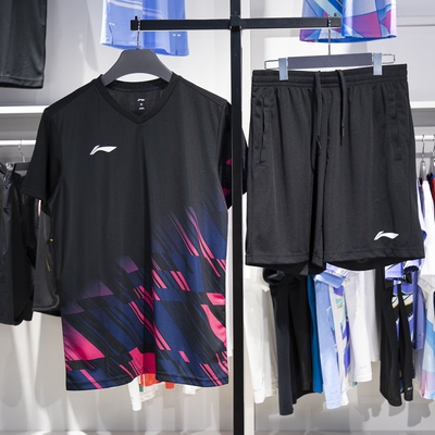 李宁男女通用速干凉爽比赛套装