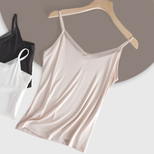 薄款 小吊带背心女莫代尔蕾丝打底上衣春秋纯色防透防走光无袖 内衣