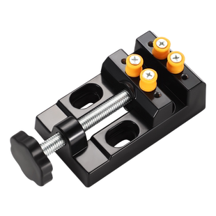 微型迷你铝合金吸盘式台钳家用小型平口钳文玩核桃夹工具雕刻钻床