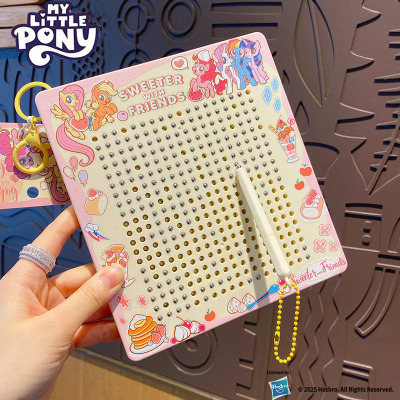 小马宝莉磁吸钢珠画板涂鸦大号减压青蛙木鱼乌龟可擦写书包挂件