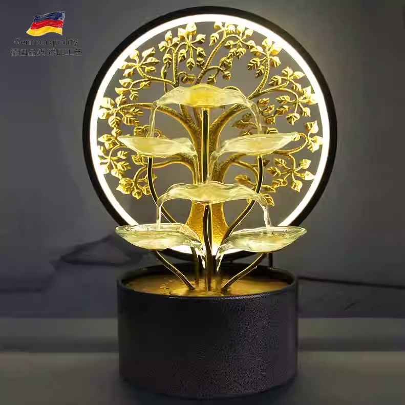 八方来财流水发财树摆件开业送礼