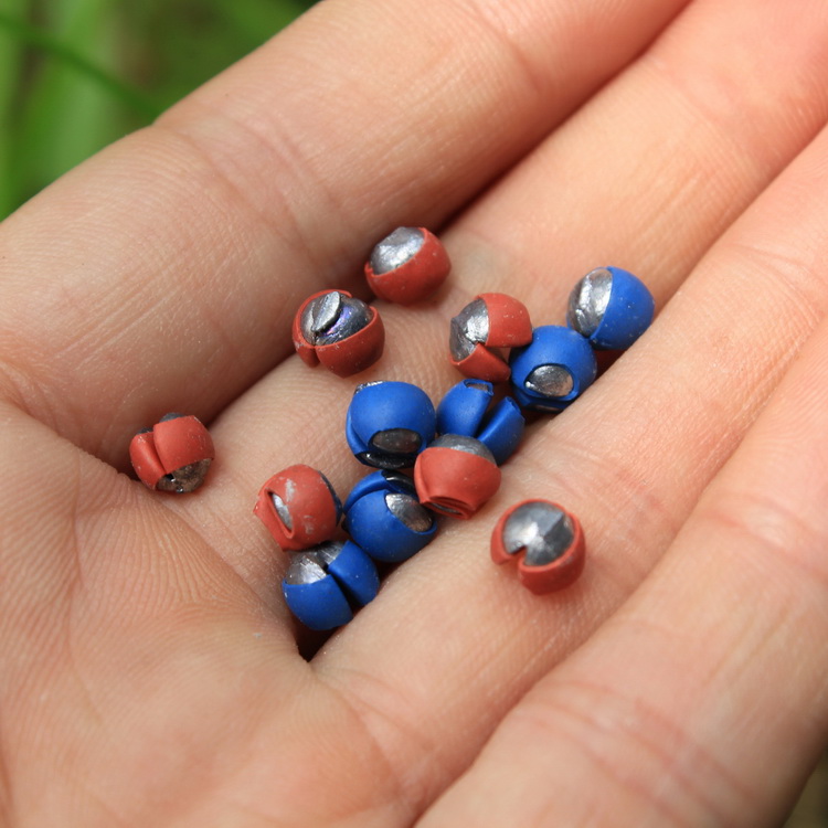 彩色夹铅1B2B咬铅开口铅带胶皮包胶手捏小铅坠塑料开口手捏小配件