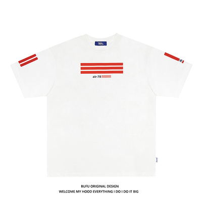 短袖国潮牌高街情侣款宽松T恤TEE