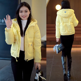 时尚羽绒棉衣女冬装新款韩版洋气加厚小个子短款面包服棉服外套潮