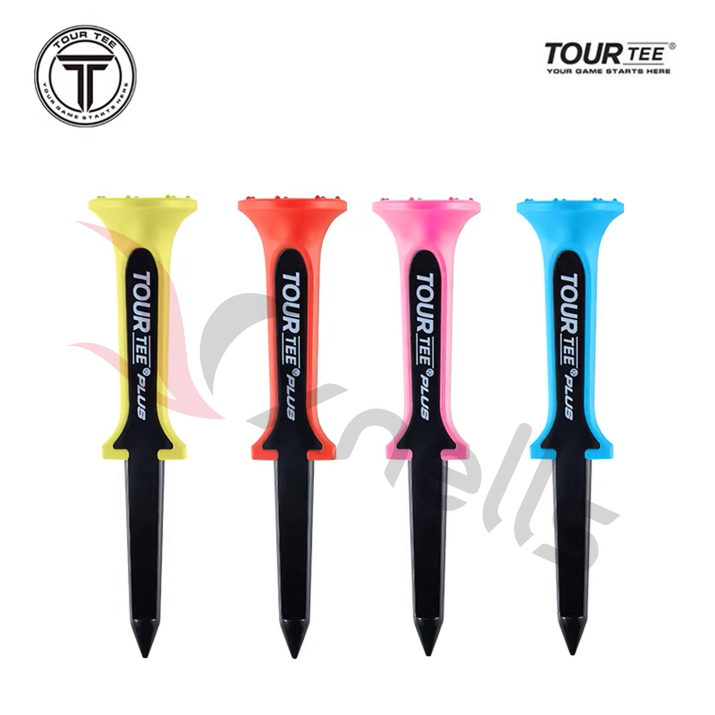 Tour Tee进口高尔夫球Tee限位长球钉全长80mm段上45mm限高梯新品