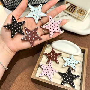 甜妹星星卡通百搭刘海鸭嘴夹