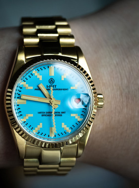 WMT Watch Green Label系列CB0060P像素马赛克风复古日志自动手表