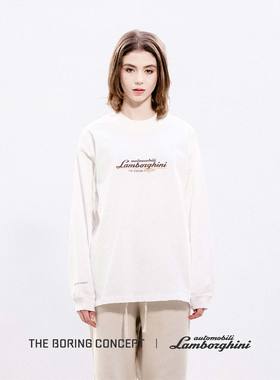 THE BORING CONCEPT TBC｜兰博基尼无聊白印花潮流宽松男女长袖T