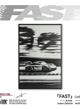 PORSCHE MOTOSPORT x Ioan Zelenin保时捷911限量版画《FAST》
