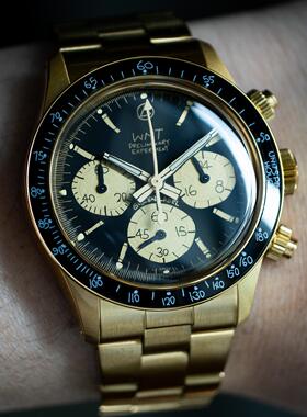 WMT Watch Green Label系列GP1MKII0030C黑金手绘涂鸦盘石英手表