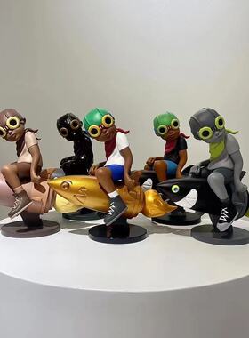 Hebru Brantley flyboy火箭小飞侠潮玩手办桌面装饰客厅房间摆件