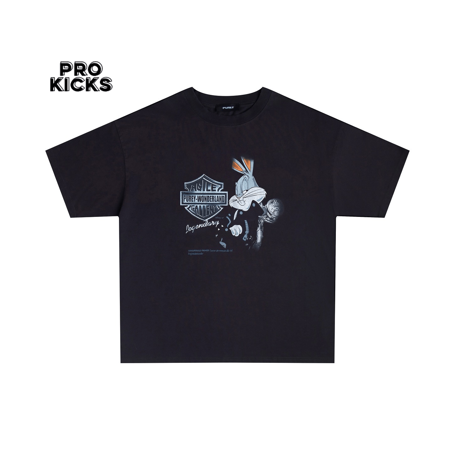 Purey 24SS 潮流宽松休闲动画印花童趣复古细节情侣短袖T恤