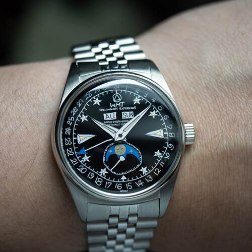 WMT复古自动机械男女手绘涂鸦