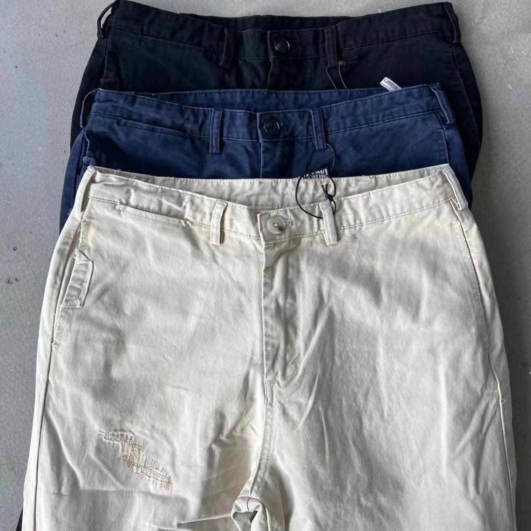 YURINAAOKI长裤工装水洗做旧