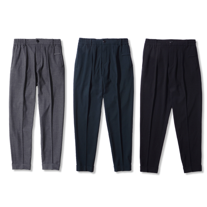 Pro-kicks 16AW压褶NORMCORE都市EUGENE TONG风修身休闲裤#送腰带|ruв категории Мужская одежда, брюки - от Buy2taobao.com для оказания профессиональной услуги покупки агента Taobao