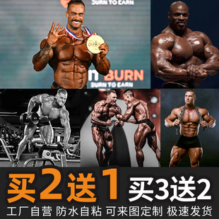 罗尼库尔曼海报克里斯健美先生健身房肌肉男宿舍相框装饰挂画3676