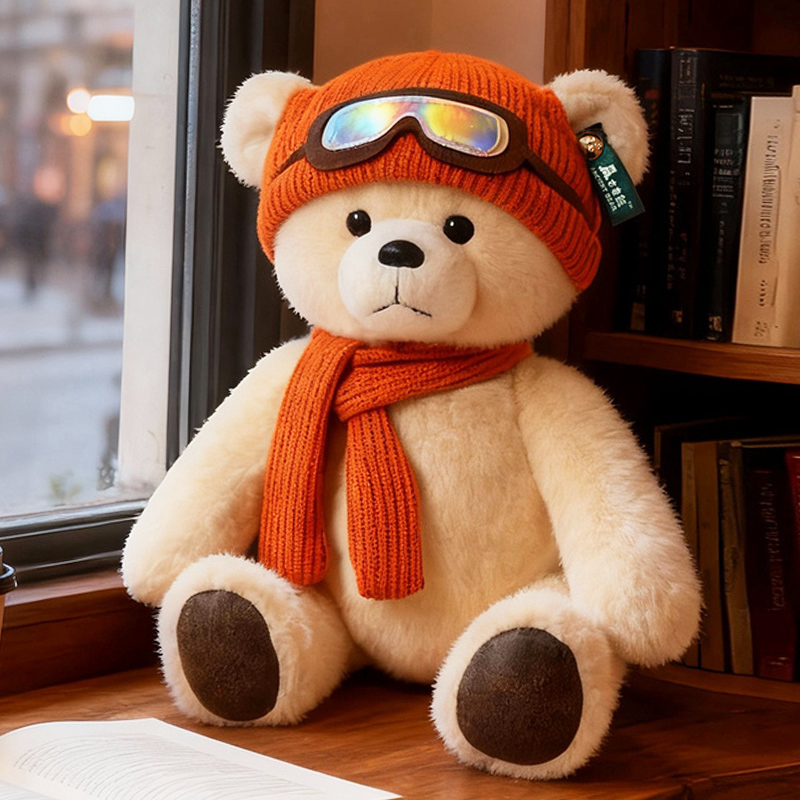 可爱毛绒玩具小熊玩偶泰迪熊睡觉抱娃娃公仔儿童圣诞节礼物男孩