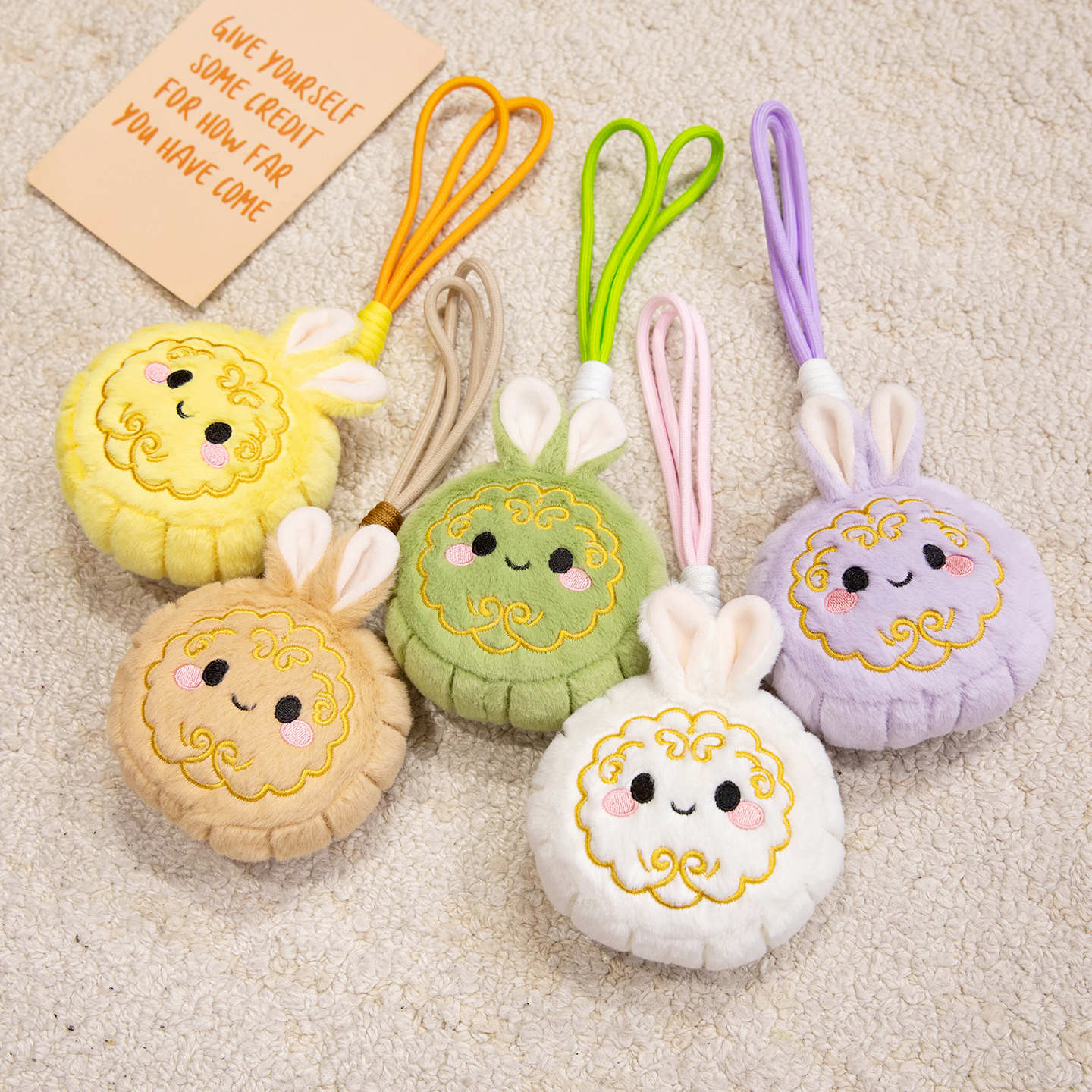 仿真月饼抱枕小公仔小挂件玩偶布娃娃中秋节礼物创意可爱毛绒玩具