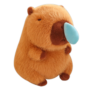 卡皮巴拉公仔毛绒玩具女孩流鼻涕的水豚玩偶布娃娃儿童生日礼物