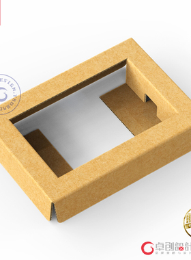 瓦楞纸内托设计 飞机盒打样 牛皮纸瓦楞数码切样品 经纬数控割样