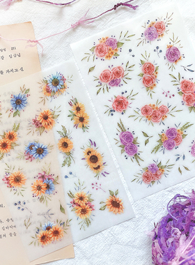 ChickTracks&台湾Sonia原创 转印贴纸 2张入 超文艺手帐装饰