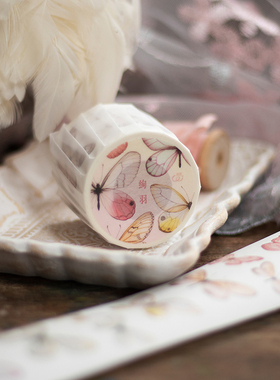 ChickTracks&台湾乐意Loidesign 和纸手帐胶带 绚羽  整卷/分装