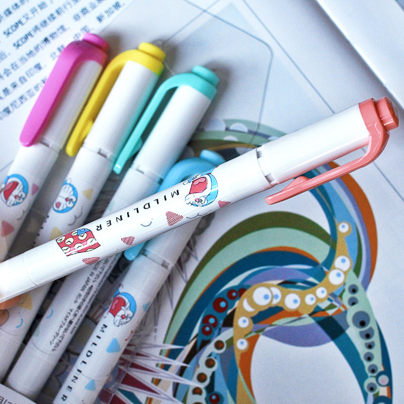 斑马荧光笔限定款哆啦A梦