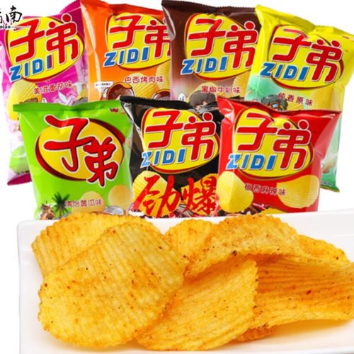 子弟昆明鲜切香脆麻辣薯片好吃