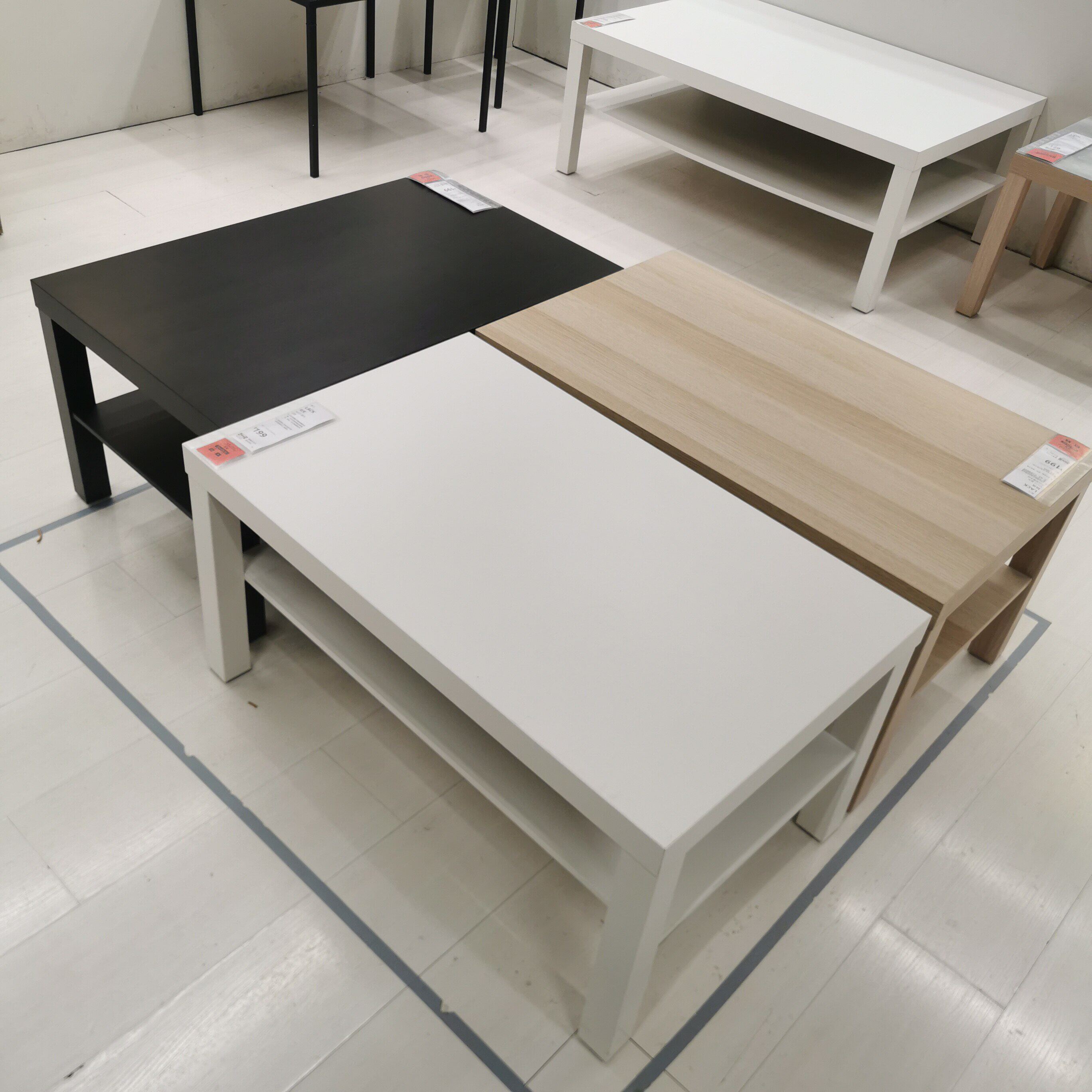IKEA宜家LACK拉克现代简约茶几茶台桌客厅家用北欧风小桌子小户型