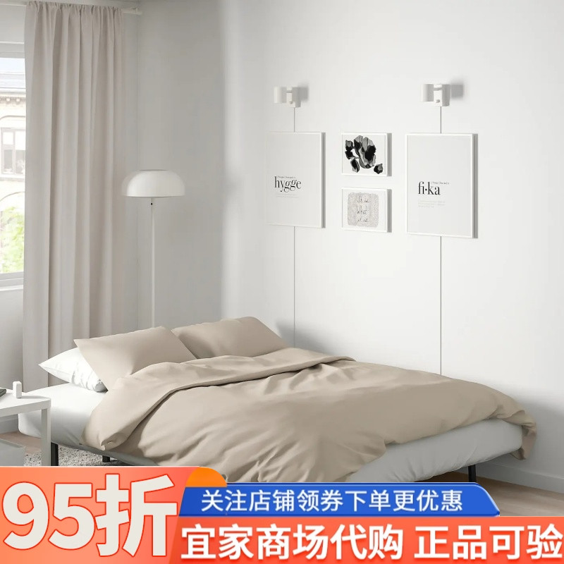 IKEA宜家国内代购努汉姆三人沙发床泡棉床垫卧室折叠两用沙发客厅