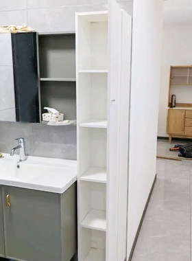 IKEA宜家尼逊高柜白色30x190厘米家用简约收纳柜整理柜浴室柜子