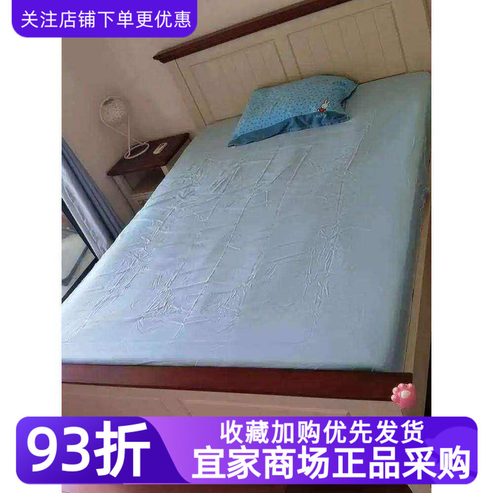 IKEA宜家布瓦拉床笠枕套卧室床上用品床罩柔软席梦思罩床垫保护套