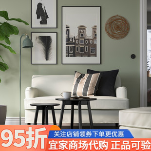 IKEA宜家代购罗克雪恩双人沙发家用租房客厅简约现代直排布艺沙发