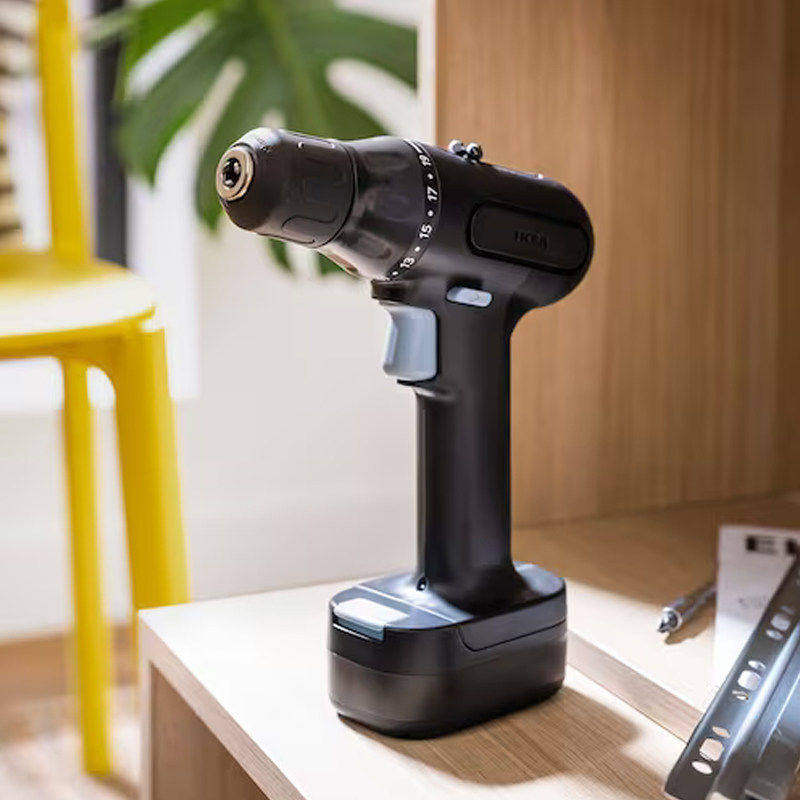 IKEA宜家缇克西电动螺丝刀电钻12V小型手电钻带锂离子电池3.6V