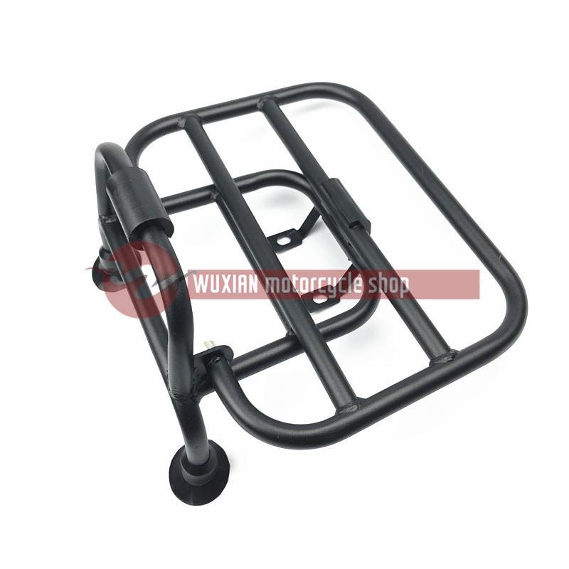 适用适用于三阳飞度四/fiddle4改装黑化摩托车折叠前货架置物架书