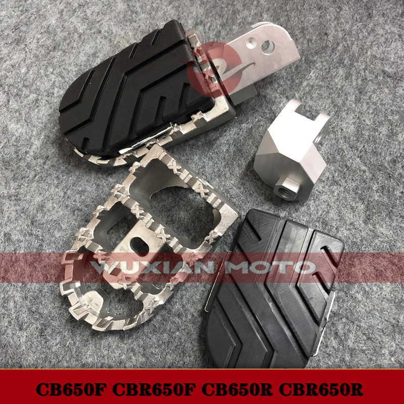 适用本田CB650F/CB650R/CBR650F/CBR650R改装加大宽脚蹬板前脚踏
