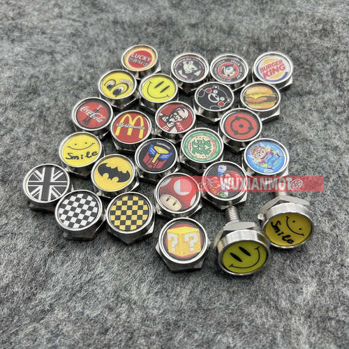 适用于本田幼兽CC110/CT125嘉陵COCO改装后牌照架螺丝装饰螺帽盖