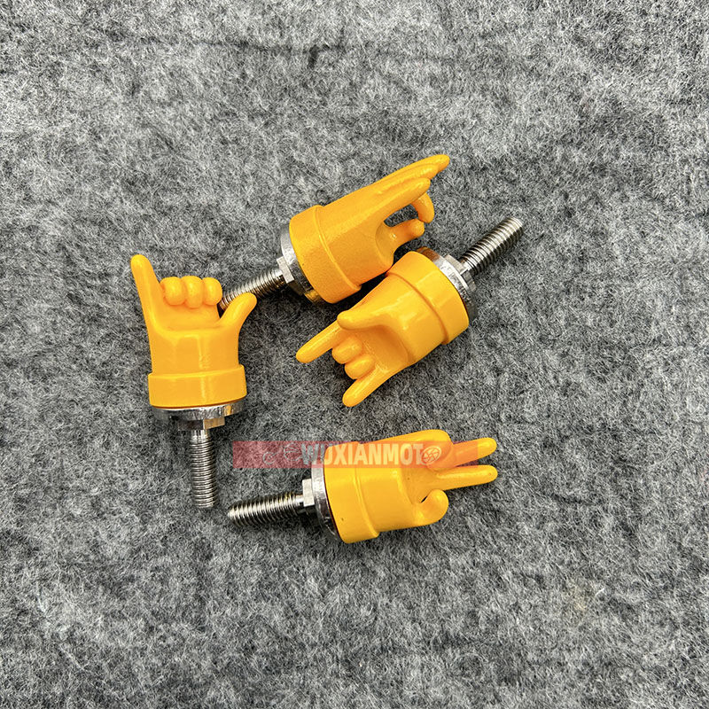 适用于铃木US125光阳MANY英国RA改装后牌照框架螺丝手势装饰螺丝