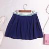 EE24D Fashion girls summer new pattern skirt Pleated skirt Short skirt College wind A word skirt Primer Short skirt