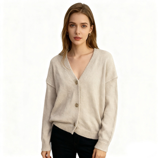V领开衫 外贸欧美女士针织开衫 慵懒风百搭毛衣 包邮 CC0195任3件