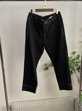 K1984任3件包邮外贸女士牛仔裤七分裤宽松显瘦胖MM直筒裤八分裤